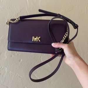 Michael Kors Crossbody Women's Chain Wallet-Purple